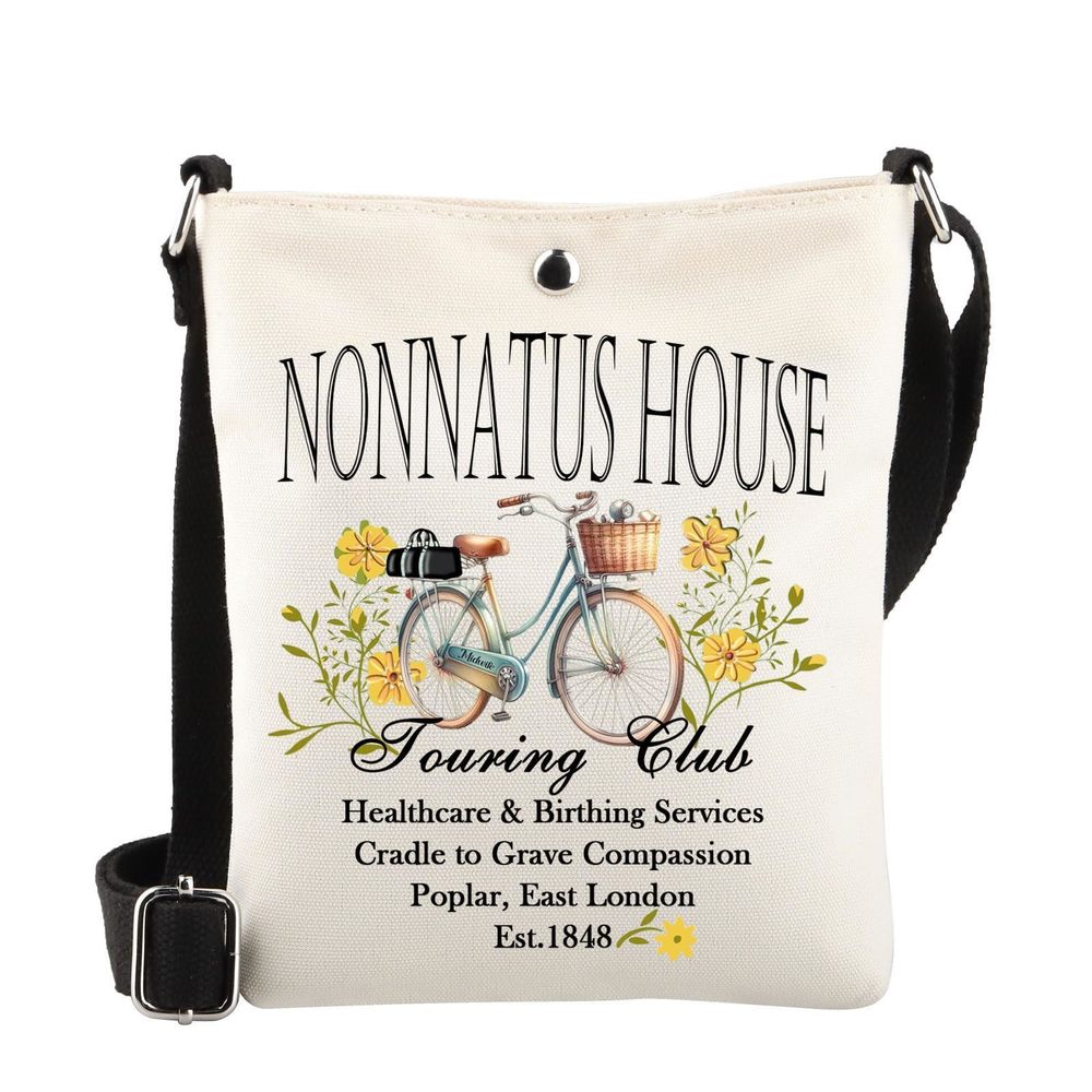 Tv Show Gifts Nonnatus House Crossbody Bag Period Fan Shoulder Bag V -_-